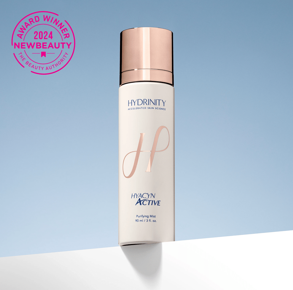 Professional product image of Hydrinity Hyacin Active Purifying Mist with 2024 NewBeauty Award Winner stamp